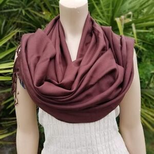 NWOT JONES NEW YORK Brown 100% Cotton Scarf/Wrap